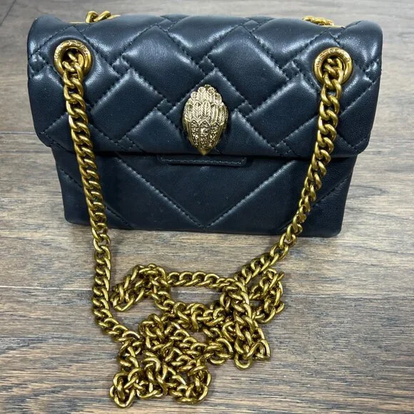 KURT GEIGER Mini Kensington Quilted Bag Black EUC - Picture 2 of 9